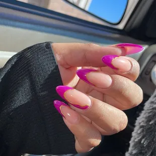 These are the nails I've gotten done these last couple of months super beautiful and elegant all done by Kim at Ck nails