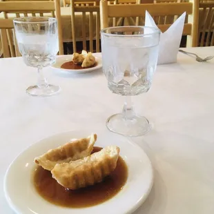 Table set w appetizers