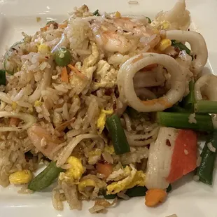 Seafood fried rice