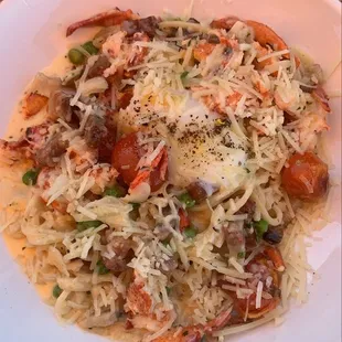 Spicy Lobster Carbonara