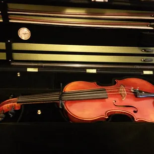 My Roman Teller German violin w/new pegs, bridge, tailpiece, case!