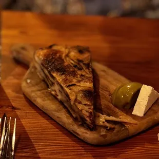 a plate of food on a table