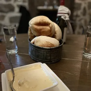 Hottest, freshest, best, puffed up, light as air bread I've ever had.