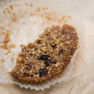 Quick snapshot of a half-eaten Granola Oat Jack cookie before I forget.