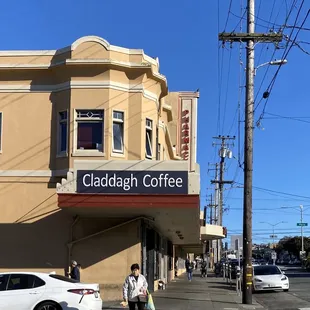 Approaching the cafe
