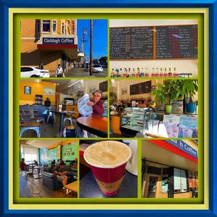 Montage of images from Claddagh Coffee