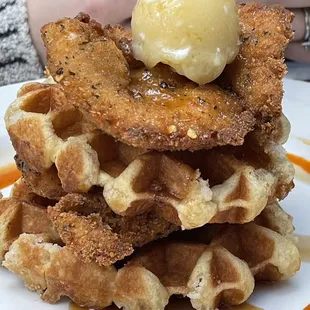 Chicken Waffle Stack