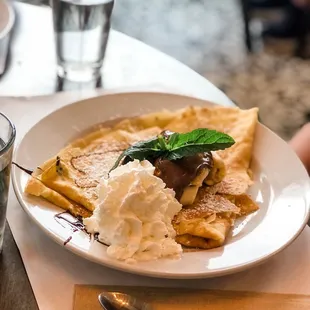 Crepe with banana