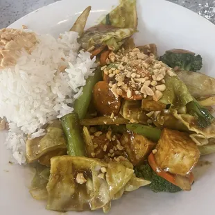 Veggie tofu curry