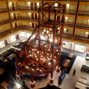 a view from the second floor