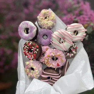 a bunch of doughnuts