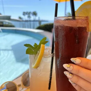 BlackBerry ginger and strawberry drink