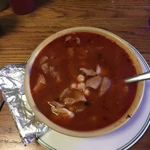Menudo soup. Fantastic