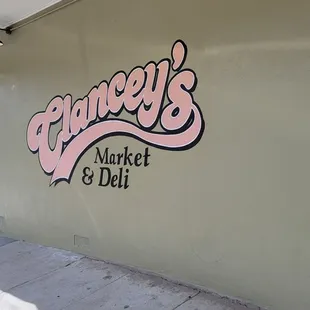 a sign on the side of a building