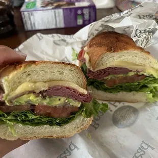 Pastrami Swiss and avocado