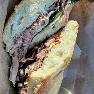 Turkey and Roast beef. Perfect size