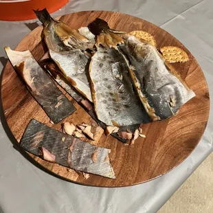 a plate of fish