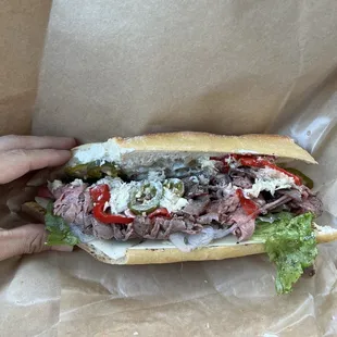 Garlic Roast Beef Sandwich