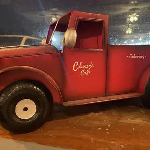 Cute little custom truck decoration.