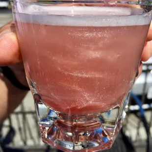 Best bartender ever!! Natalie's special 'Glitter Bombs' available as Martini's and shots. Yummy!!!!