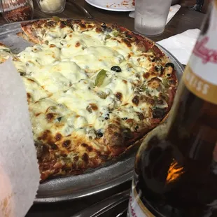 Audrey's Supreme- overcooked crust.