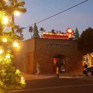 Xmas reindeer on the roof