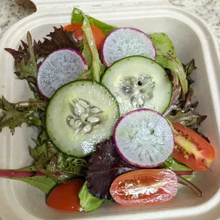 pop-up at Delirama: salad with rice bowl to-go