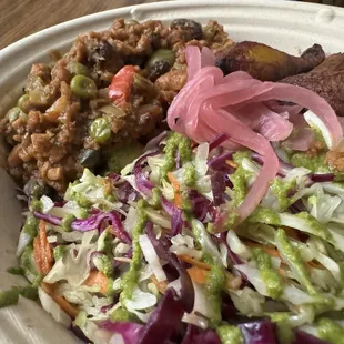 Beef and stuff bowl, good, but not must get, so i will try other stuff next time.