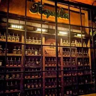 Quite a selection of tequila