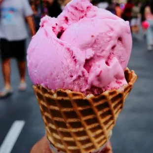 Yummy strawberry ice cream