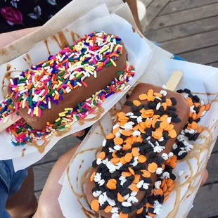 Hand dipped ice cream bars!!
