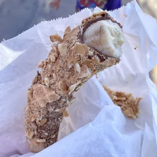 a child in the background