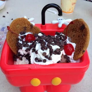 Chocolate Chip Cookie Hot Fudge Sundae