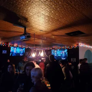 Packed house during the Super Bowl!