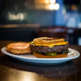 A previous version of our award winning Aristocrat cheeseburger.