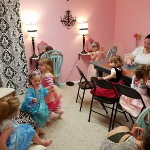 Nail polish and makeup room.