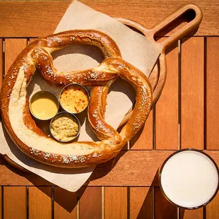 Oktoberfest pretzel.  Prost!