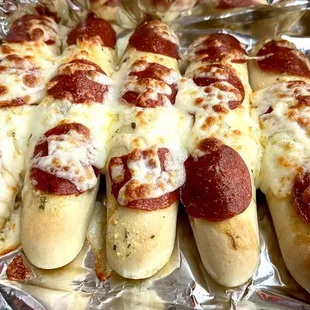 Garlic Pepperoni Sticks!
