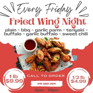 Fried Wing Fridays!