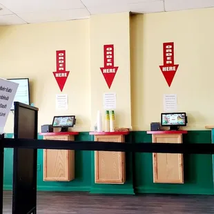 the counter area