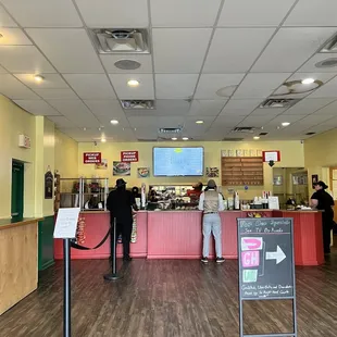 customers at the counter