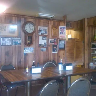 Part of the interior of Claremont Cafe
