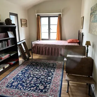 There are three bedrooms. They had for three sons.