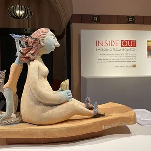 Delightful Diversions by Gina Lawson Egan welcomes visitors to the Inside Out exhibition at the Claremont Museum of Art.