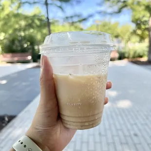 Iced chai latte