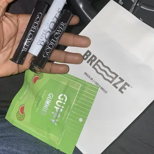 Super lit night!!; Godflower with Deeper Roots and my yummy watermelon gummies