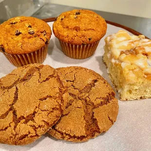 a variety of pastries