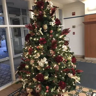 a decorated christmas tree