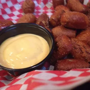 Pretzel Bites (delicous with honey mustard sauce)