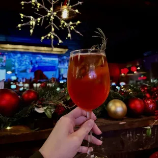 Winter Aperol spritz